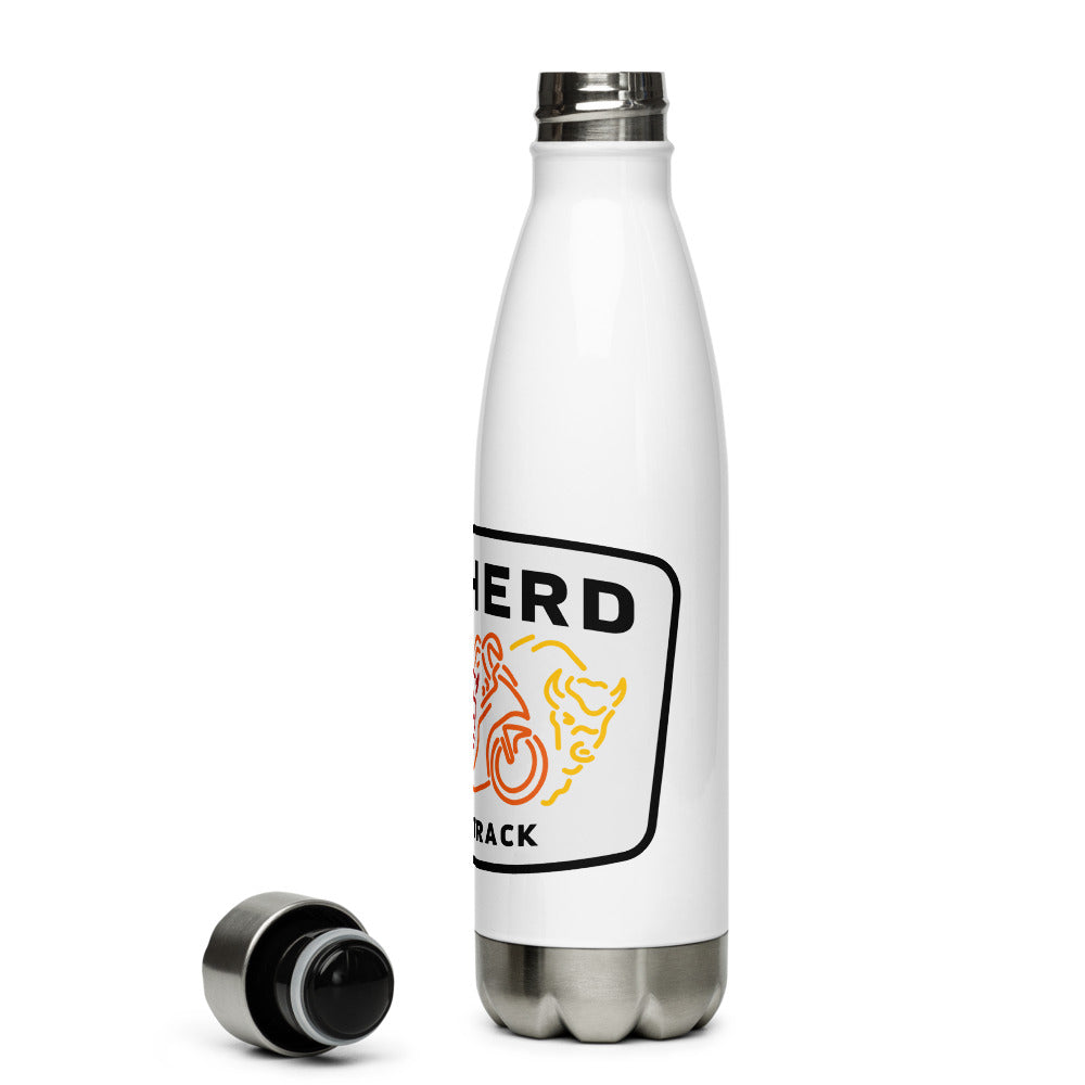 Bison Stampede White Stainless Steel Water Bottle