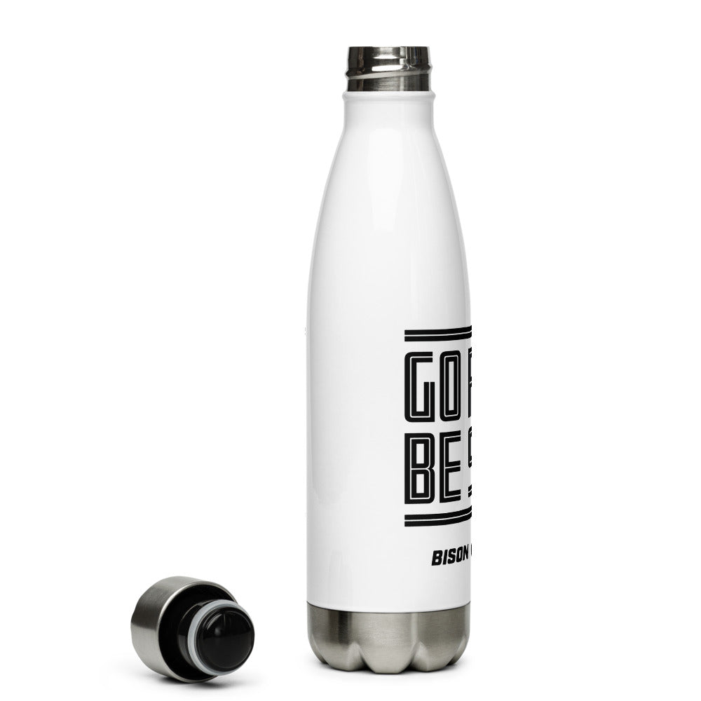 Bison Go Fast, Be Safe Stripes Stainless Steel Water Bottle