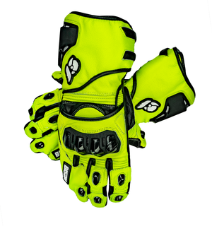 Open image in slideshow, Bison Bright Future Colorway Motorcycle Racing Gloves
