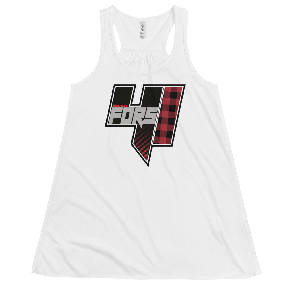 Brady Fors Plaid Women's Flowy Racerback Tank